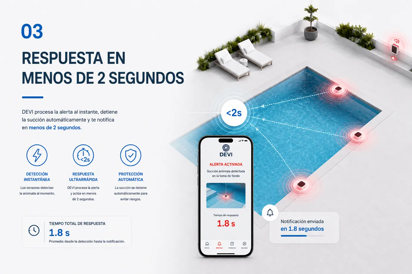 Respuesta en menos de 2 segundos